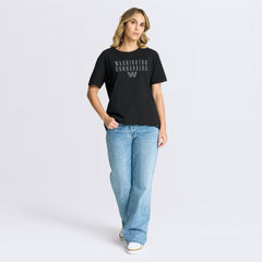 Women's Blackout Kneel Down Legacy T-Shirt - Washington Commanders T-shirts