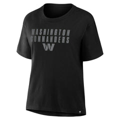 Women's Blackout Kneel Down Legacy T-Shirt - Washington Commanders T-shirts