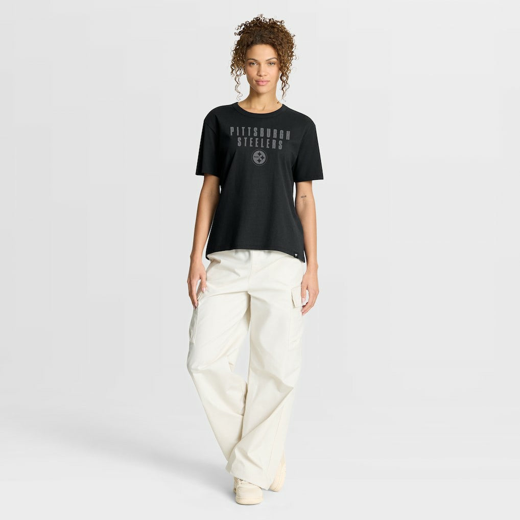 Women's Blackout Kneel Down Legacy T-Shirt - Pittsburgh Steelers T-shirts
