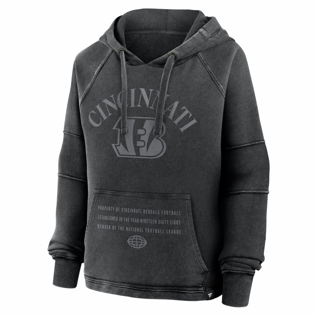 Women's Oversized Raglan Gridiron Hoodie - Cincinnati Bengals Hoodies