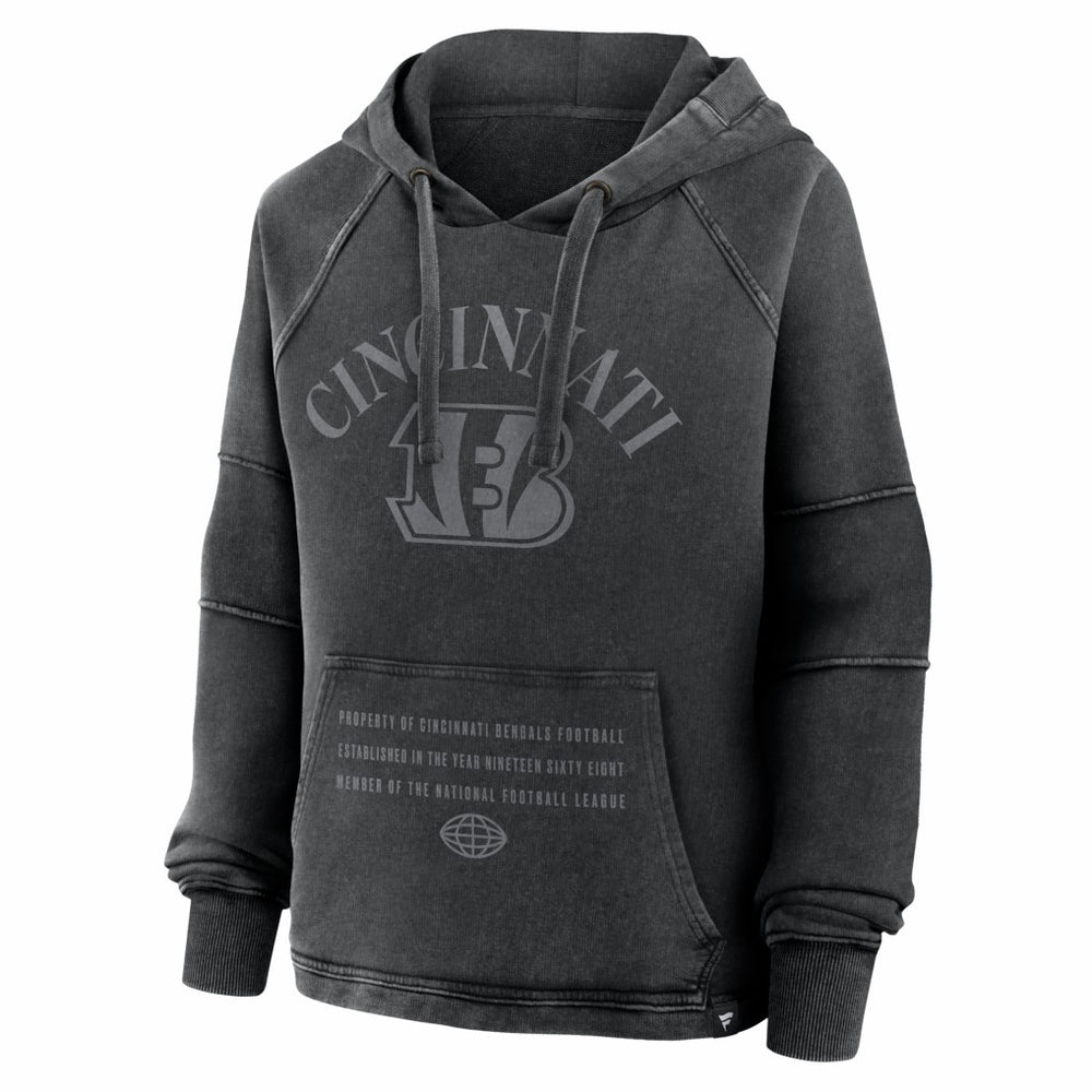 Women's Oversized Raglan Gridiron Hoodie - Cincinnati Bengals Hoodies