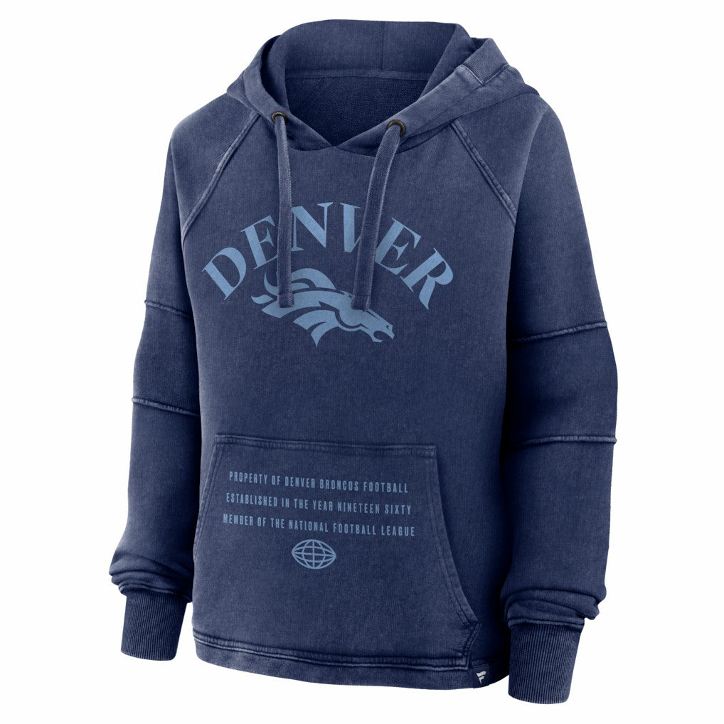 Women's Oversized Raglan Gridiron Hoodie - Denver Broncos Hoodies