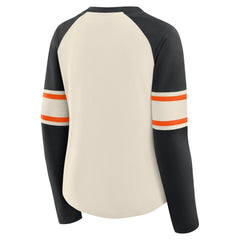 Women's Hometown Gridiron Hero Raglan Lace-Up V-Neck Long Sleeve T-Shirt - Cincinnati Bengals T-shirts