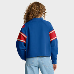 Oversized Hometown Toss Sweep Mock Neck Pullover - Buffalo Bills Pullover