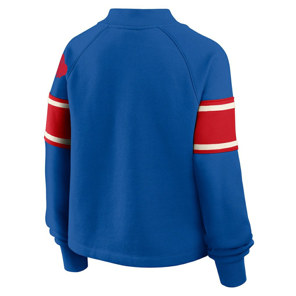 Oversized Hometown Toss Sweep Mock Neck Pullover - Buffalo Bills Pullover