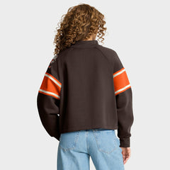 Oversized Hometown Toss Sweep Mock Neck Pullover - Cleveland Browns Pullover