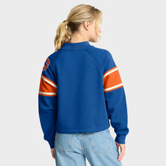 Oversized Hometown Toss Sweep Mock Neck Pullover - Denver Broncos Pullover