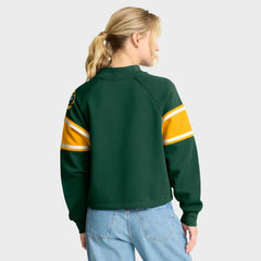 Oversized Hometown Toss Sweep Mock Neck Pullover - Green Bay Packers Pullover
