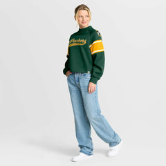 Oversized Hometown Toss Sweep Mock Neck Pullover - Green Bay Packers Pullover