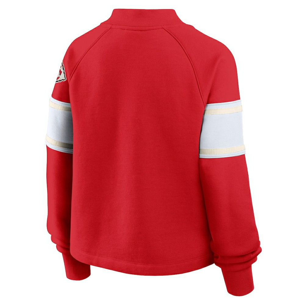 Oversized Hometown Toss Sweep Mock Neck Pullover - Kansas City Chiefs Pullover