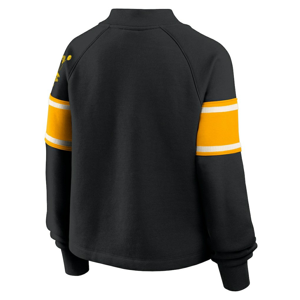 Oversized Hometown Toss Sweep Mock Neck Pullover - Pittsburgh Steelers Pullover