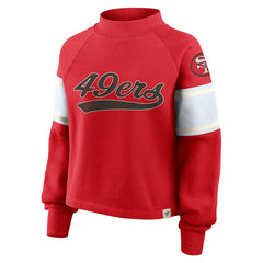 Oversized Hometown Toss Sweep Mock Neck Pullover - San Francisco 49ers Pullover