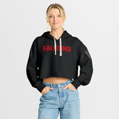 Women's Oversized Hometown Heritage Cropped Hoodie - Atlanta Falcons Hoodies