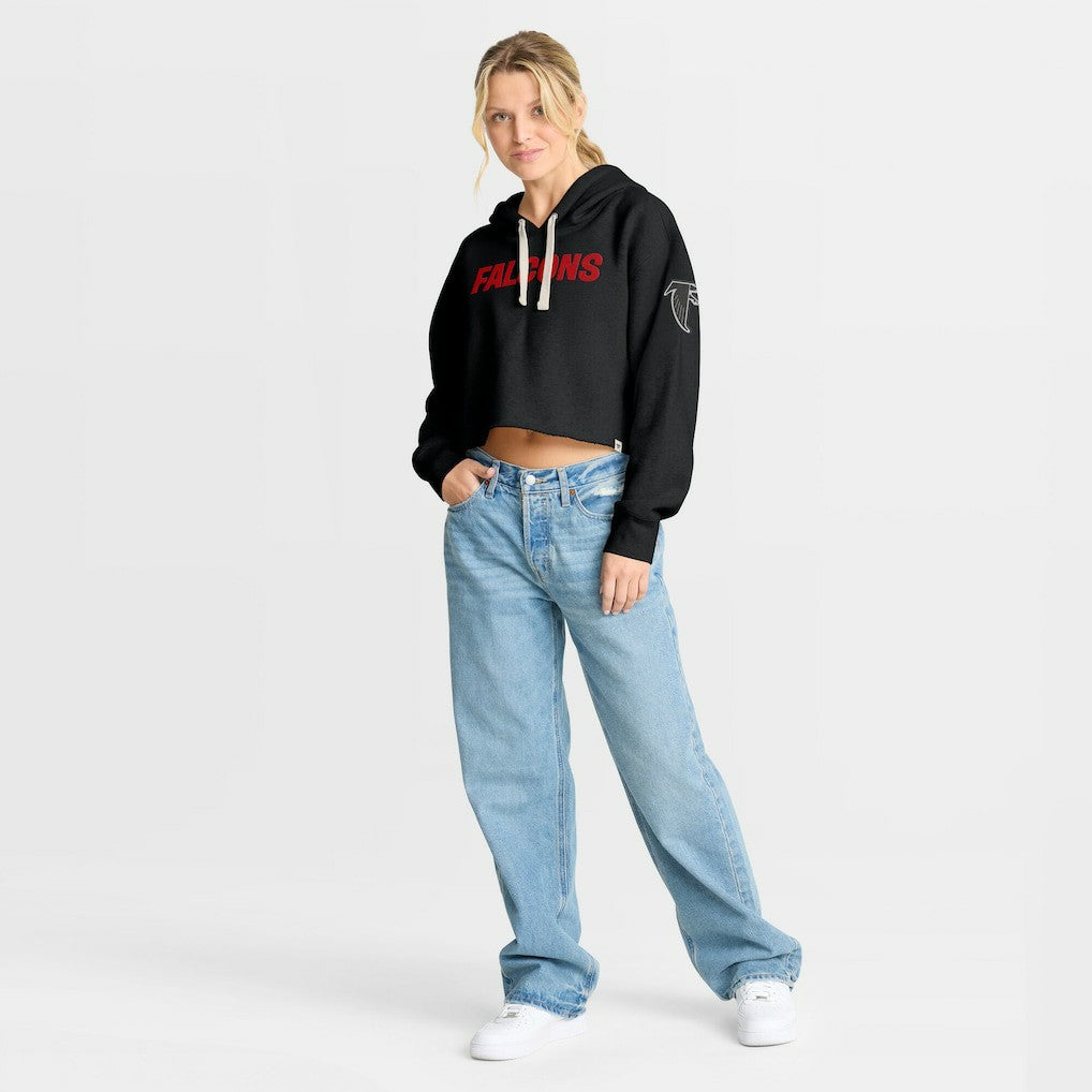 Women's Oversized Hometown Heritage Cropped Hoodie - Atlanta Falcons Hoodies