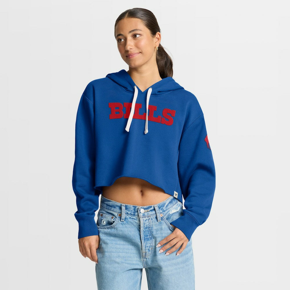 Women's Oversized Hometown Heritage Cropped Hoodie - Buffalo Bills Hoodies