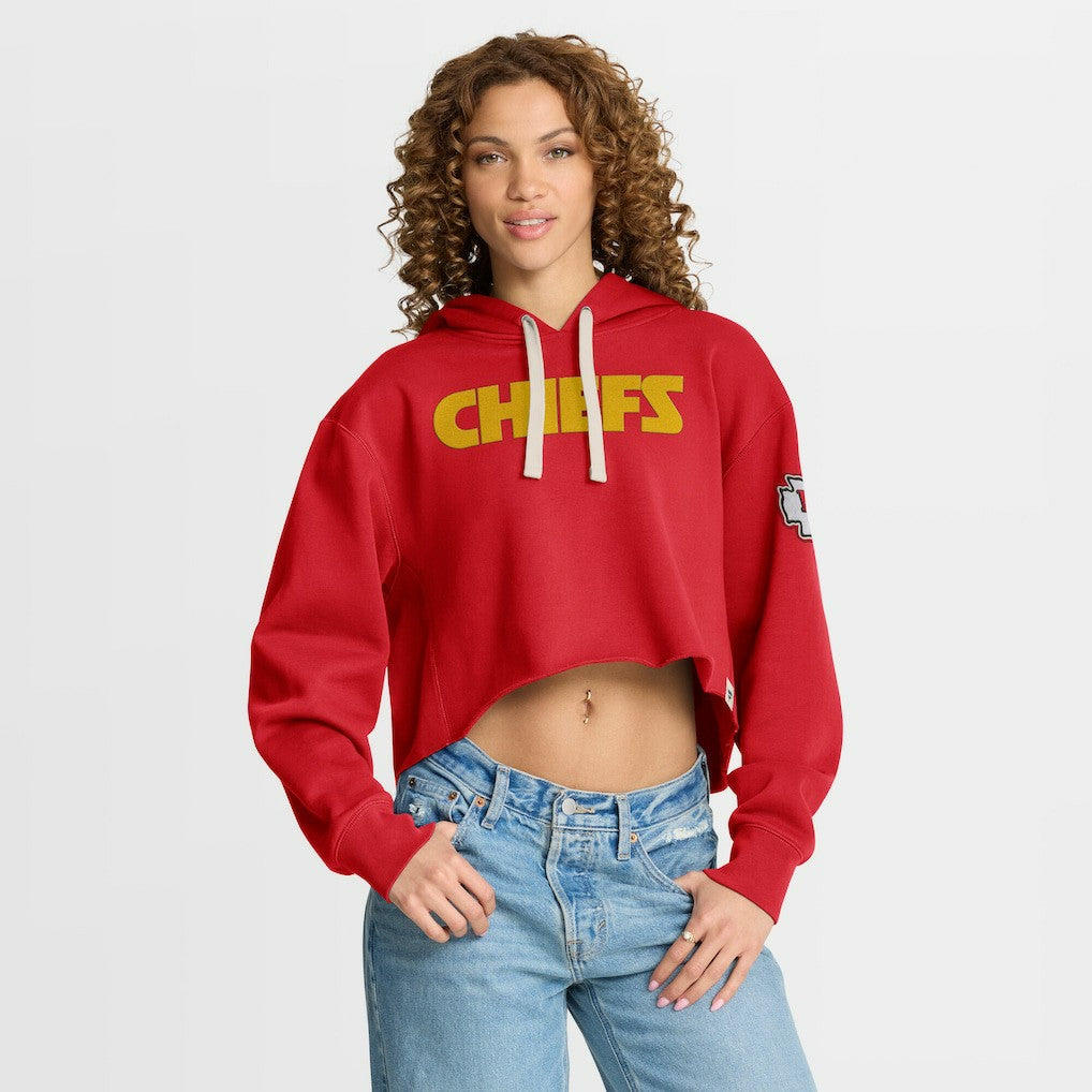 Women's Oversized Hometown Heritage Cropped Hoodie - Kansas City Chiefs Hoodies