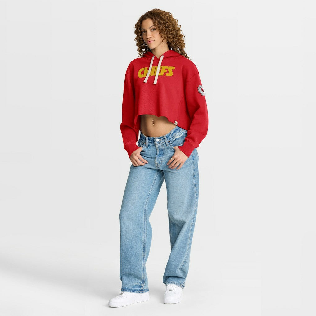Women's Oversized Hometown Heritage Cropped Hoodie - Kansas City Chiefs Hoodies