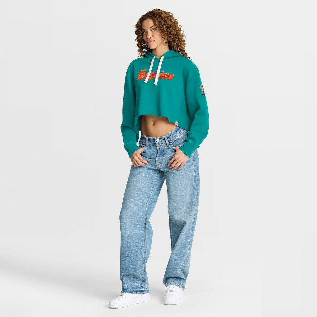 Women's Oversized Hometown Heritage Cropped Hoodie - Miami Dolphins Hoodies