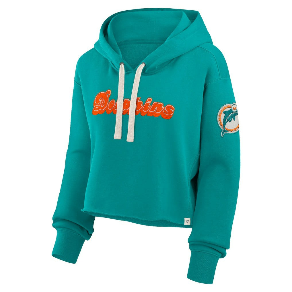 Women's Oversized Hometown Heritage Cropped Hoodie - Miami Dolphins Hoodies