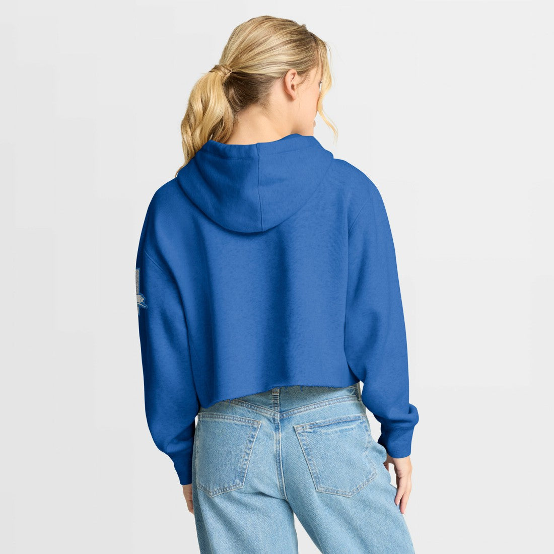 Women's Oversized Hometown Heritage Cropped Hoodie - Detroit Lions Hoodies