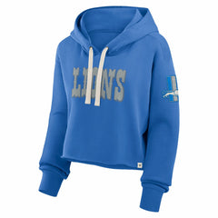 Women's Oversized Hometown Heritage Cropped Hoodie - Detroit Lions Hoodies