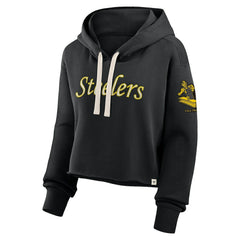 Women's Oversized Hometown Heritage Cropped Hoodie - Pittsburgh Steelers Hoodies