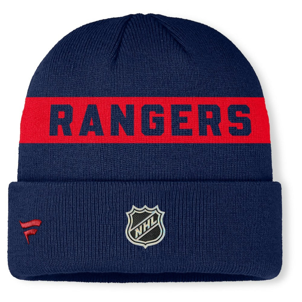 NHL New York Rangers Fanatics Authentic Pro Rink Cuffed Knit Hat