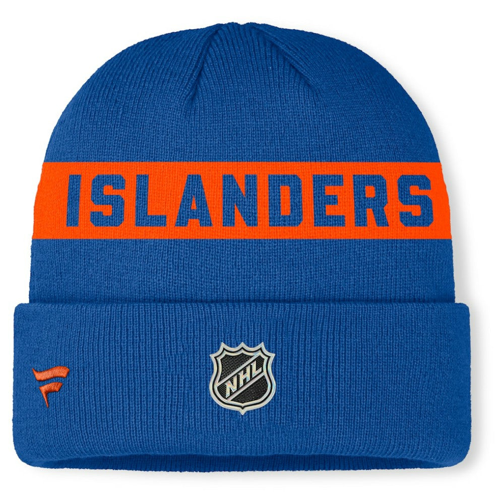 NHL New York Islanders Fanatics Authentic Pro Rink Cuffed Knit Hat