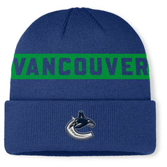 NHL Vancouver Canucks Fanatics Authentic Pro Rink Cuffed Knit Hat
