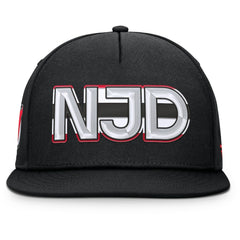 NHL New Jersey Devils Fanatics Authentic Pro Rink Team Code Snapback Hat