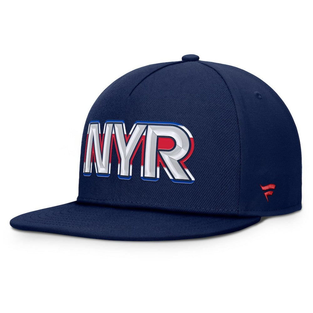 NHL New York Rangers Fanatics Authentic Pro Rink Team Code Snapback Hat