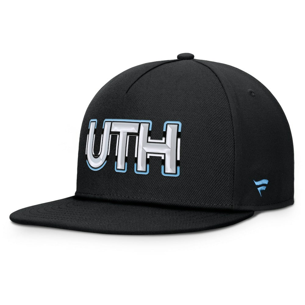 NHL Utah Mammoth Fanatics Authentic Pro Rink Team Code Snapback Hat