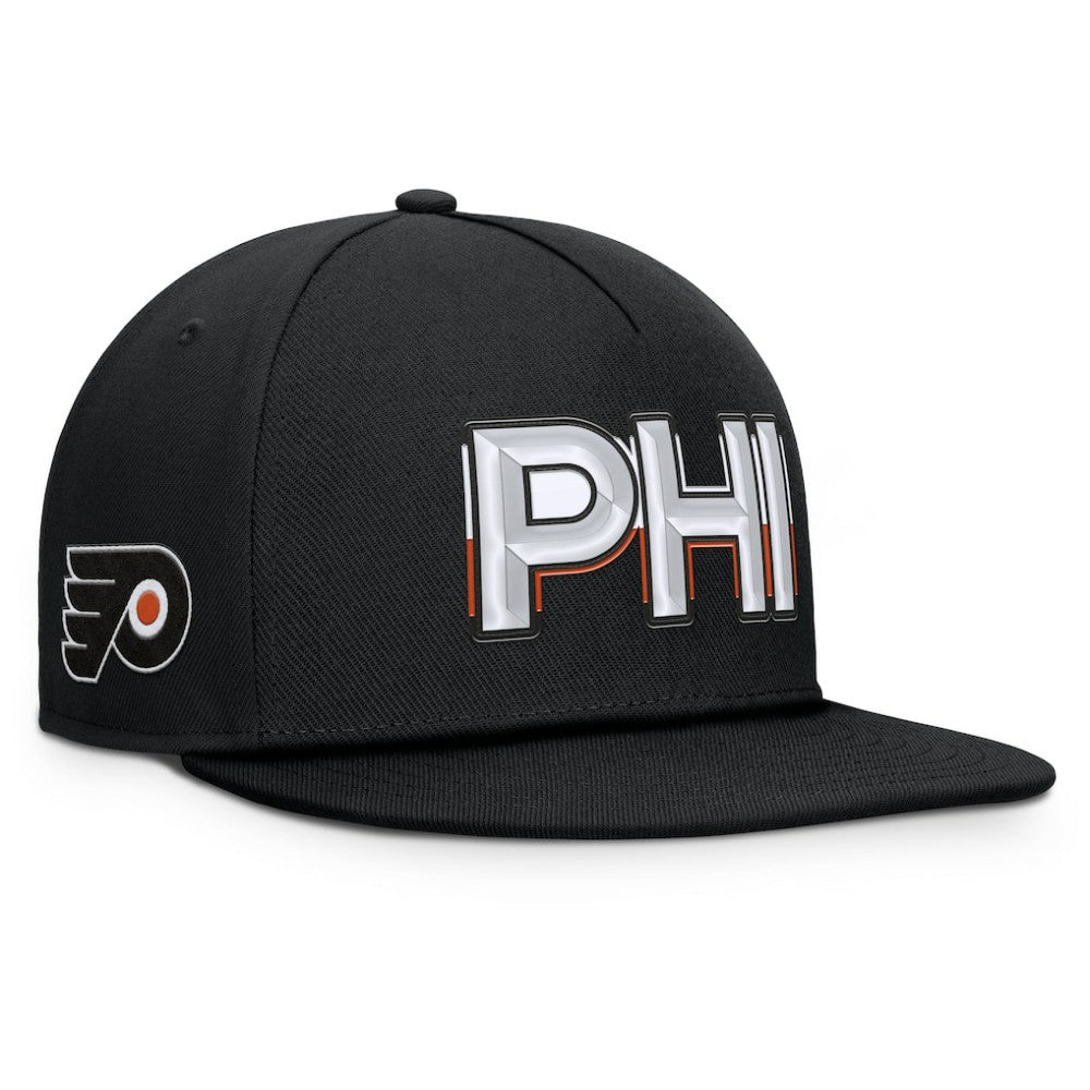 NHL Philadelphia Flyers Fanatics Authentic Pro Rink Team Code Snapback Hat