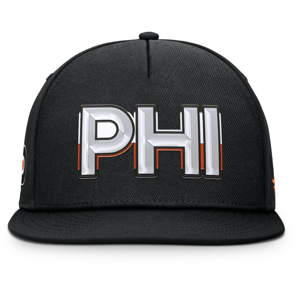 NHL Philadelphia Flyers Fanatics Authentic Pro Rink Team Code Snapback Hat