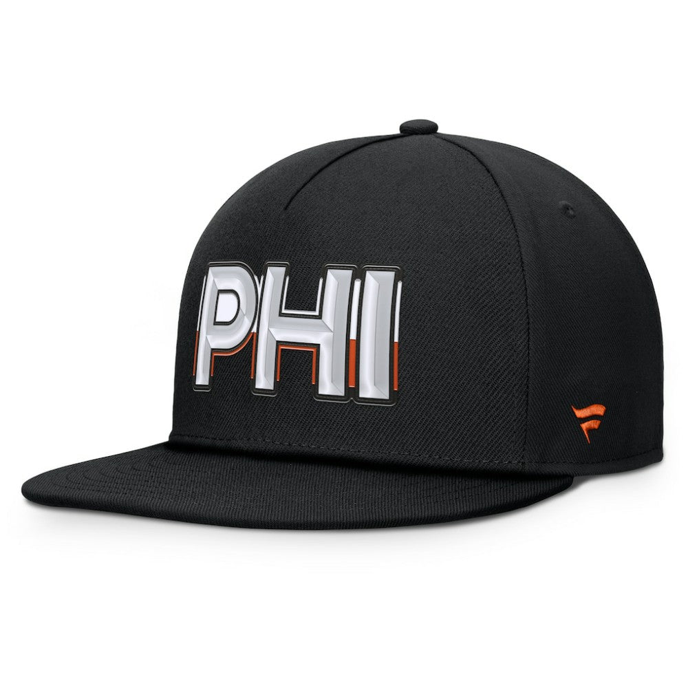 NHL Philadelphia Flyers Fanatics Authentic Pro Rink Team Code Snapback Hat