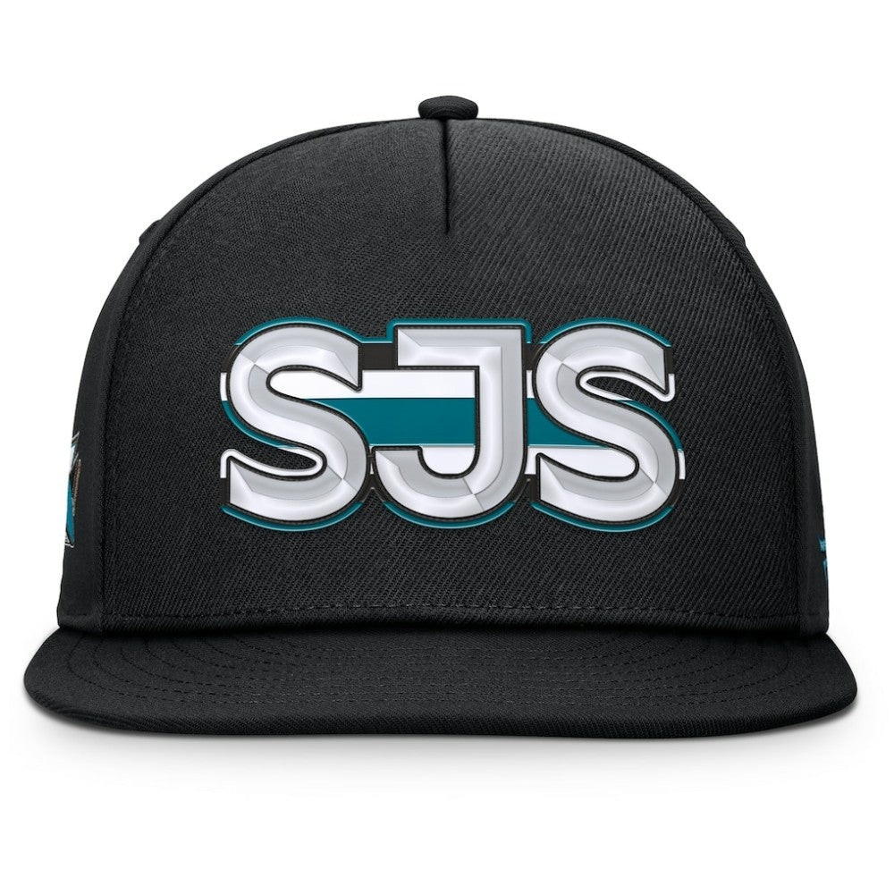 NHL San Jose Sharks Fanatics Authentic Pro Rink Team Code Snapback Hat