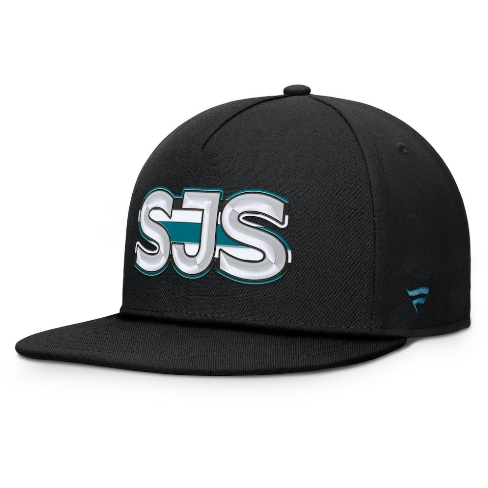 NHL San Jose Sharks Fanatics Authentic Pro Rink Team Code Snapback Hat