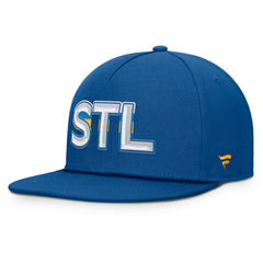 NHL St. Louis Blues Fanatics Authentic Pro Rink Team Code Snapback Hat