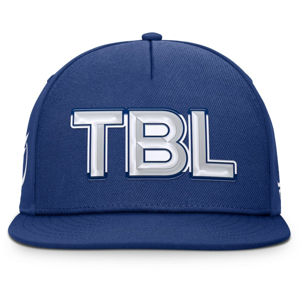 NHL Tampa Bay Lightning Fanatics Authentic Pro Rink Team Code Snapback Hat