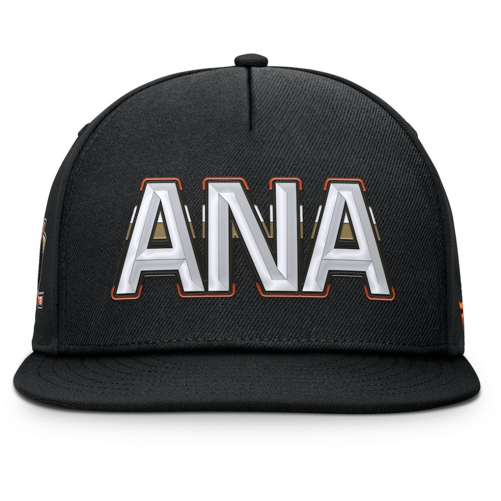 NHL Anaheim Ducks Fanatics Authentic Pro Rink Team Code Snapback Hat