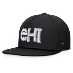 NHL Chicago Blackhawks Fanatics Authentic Pro Rink Team Code Snapback Hat