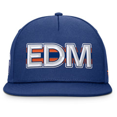 NHL Edmonton Oilers Fanatics Authentic Pro Rink Team Code Snapback Hat