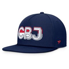 NHL Columbus Blue Jackets Fanatics Authentic Pro Rink Team Code Snapback Hat