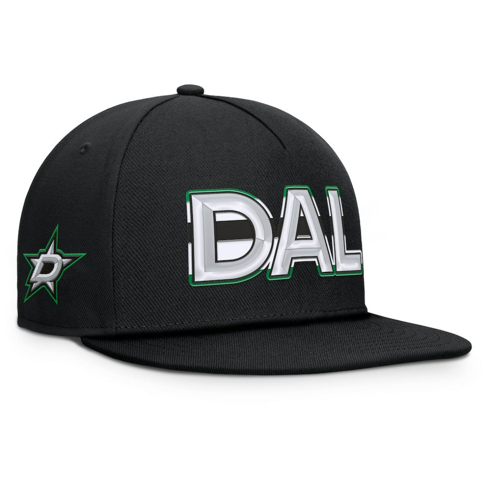 NHL Dallas Stars Fanatics Authentic Pro Rink Team Code Snapback Hat