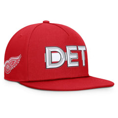 NHL Detroit Red Wings Fanatics Authentic Pro Rink Team Code Snapback Hat