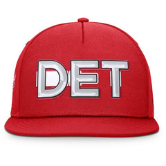 NHL Detroit Red Wings Fanatics Authentic Pro Rink Team Code Snapback Hat
