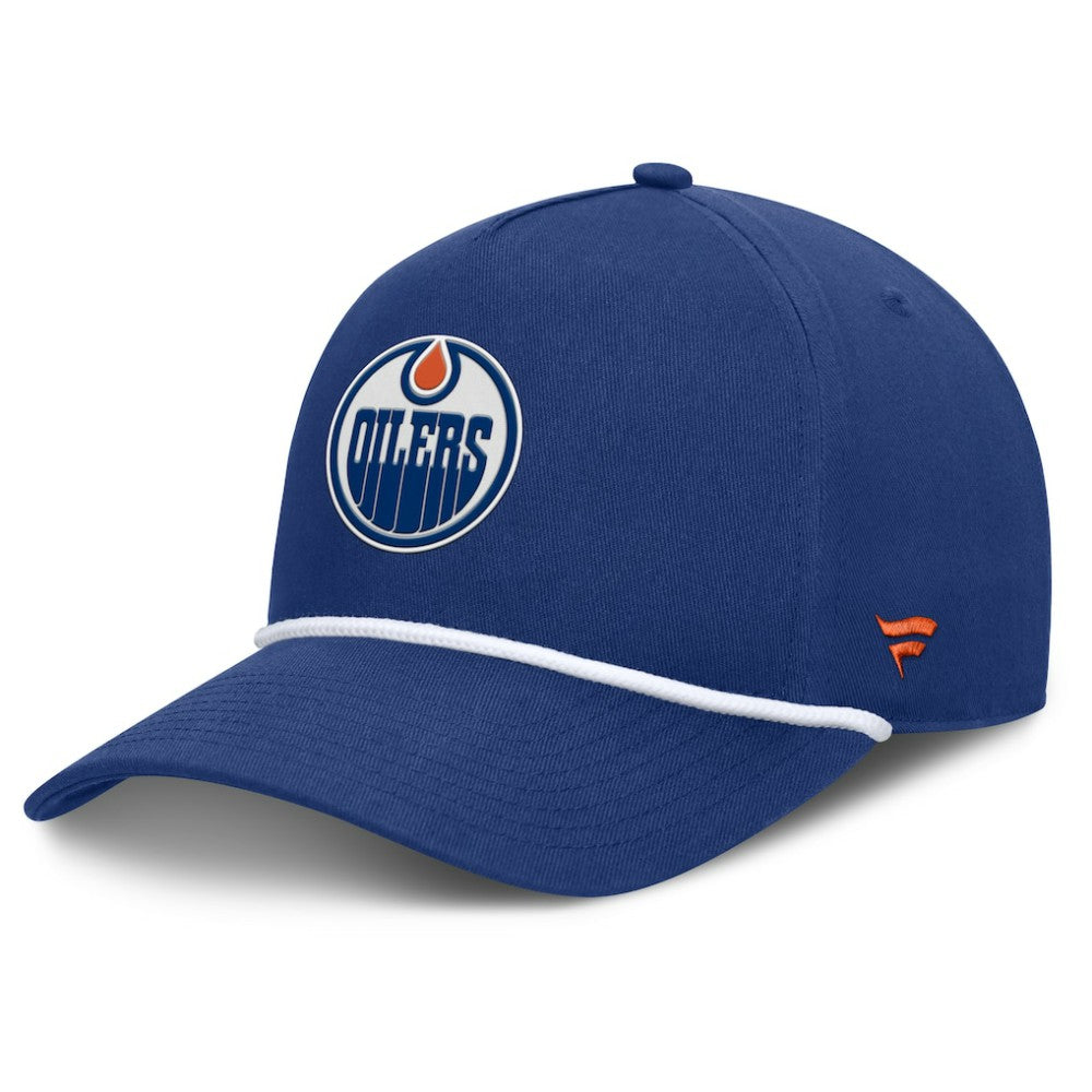 NHL Edmonton Oilers Fanatics Authentic Pro Rink Roper A-Frame Adjustable Hat