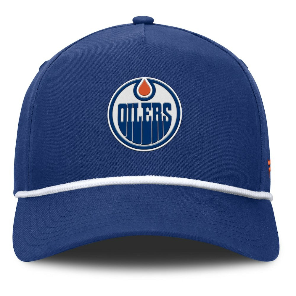 NHL Edmonton Oilers Fanatics Authentic Pro Rink Roper A-Frame Adjustable Hat