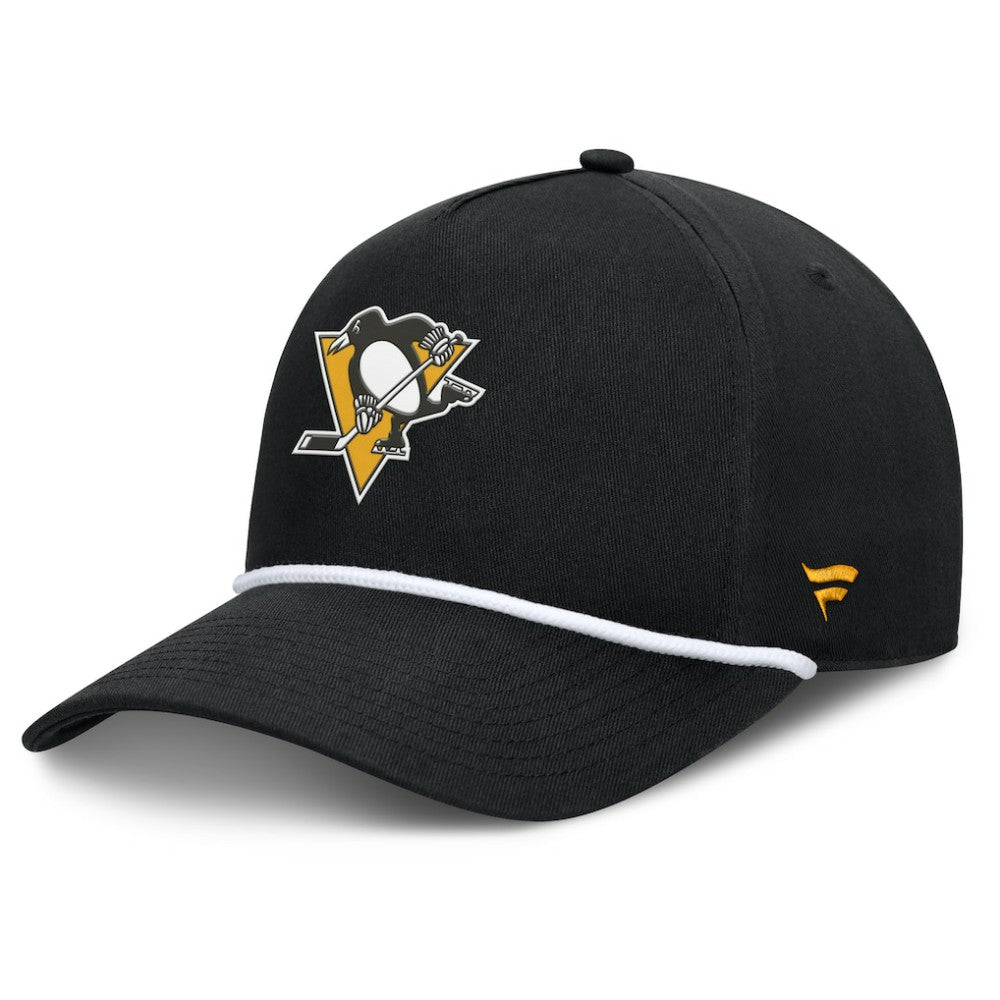 NHL Pittsburgh Penguins Fanatics Authentic Pro Rink Roper A-Frame Adjustable Hat