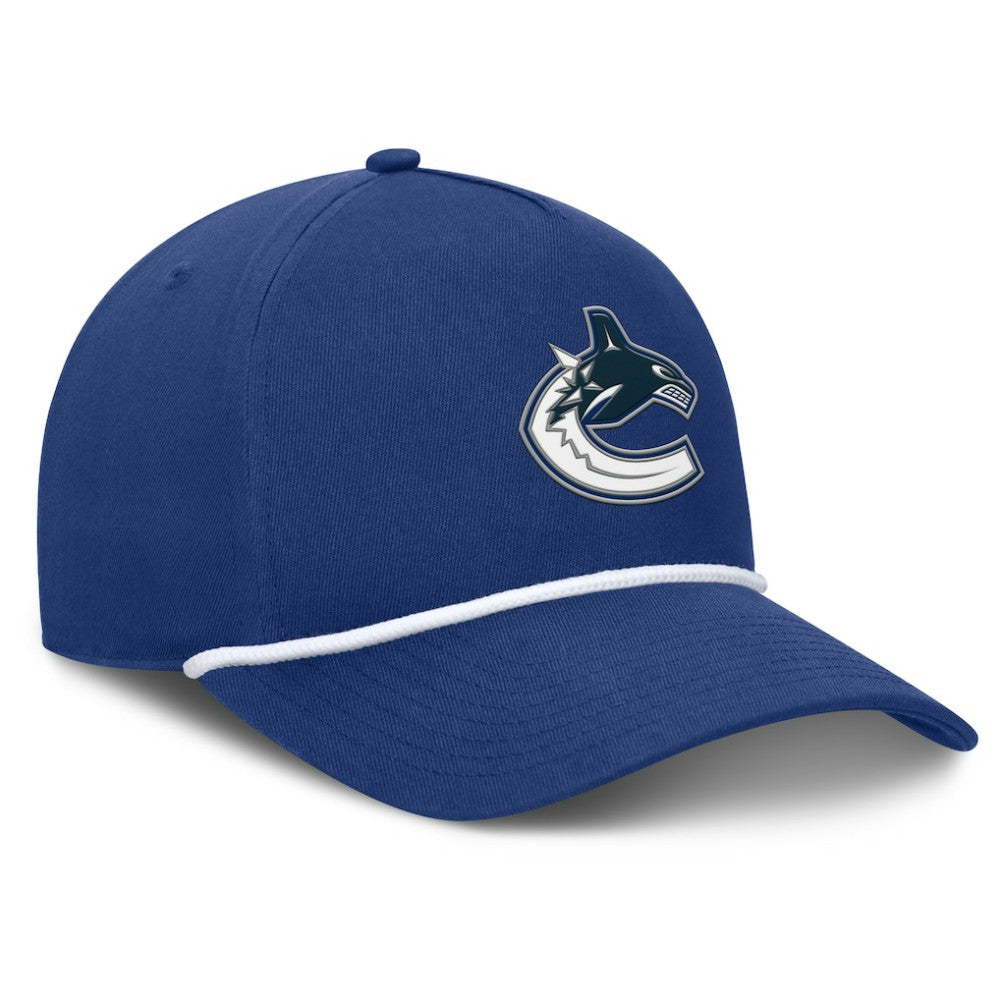 NHL Vancouver Canucks Fanatics Authentic Pro Rink Roper A-Frame Adjustable Hat